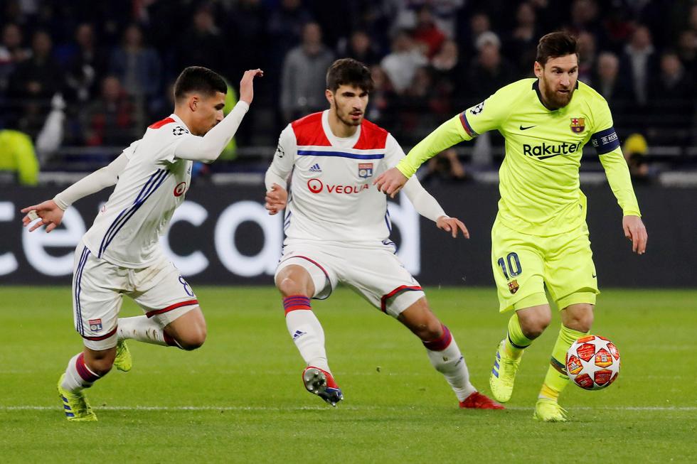 Barcelona igualó 0-0 ante Lyon en Francia por octavos de final de la Champions League. (EFE)