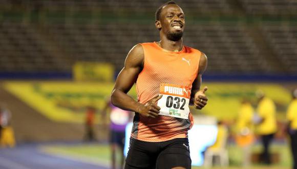 Usain Bolt sufrió lesión muscular y es duda para Río 2016. (Reuters)