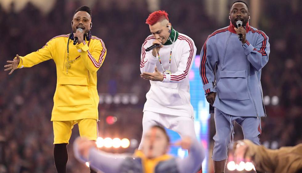 Los Black Eyed Peas encendieron la previa del Real Madrid - Juventus. (AFP)
