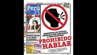 Julia Príncipe: El caso de la destituida procuradora en las portadas de Perú21 [Fotos]