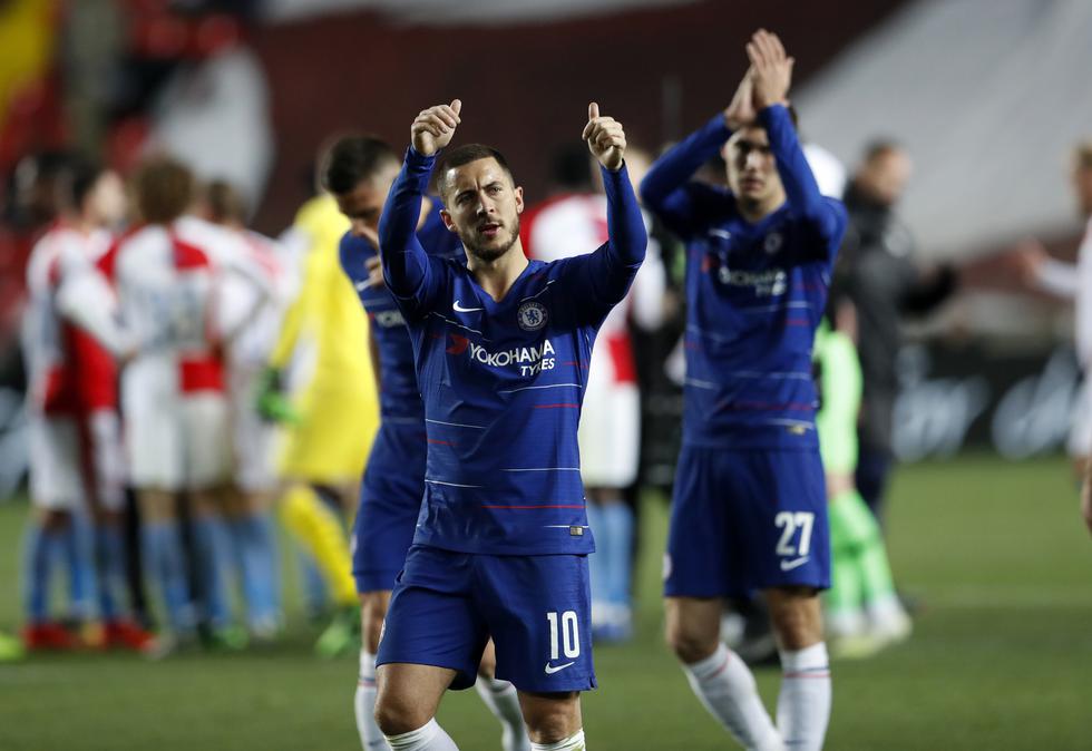 Chelsea ganó 1-0 a Slavia Praga por la Europa League desde República Checa. (AP)