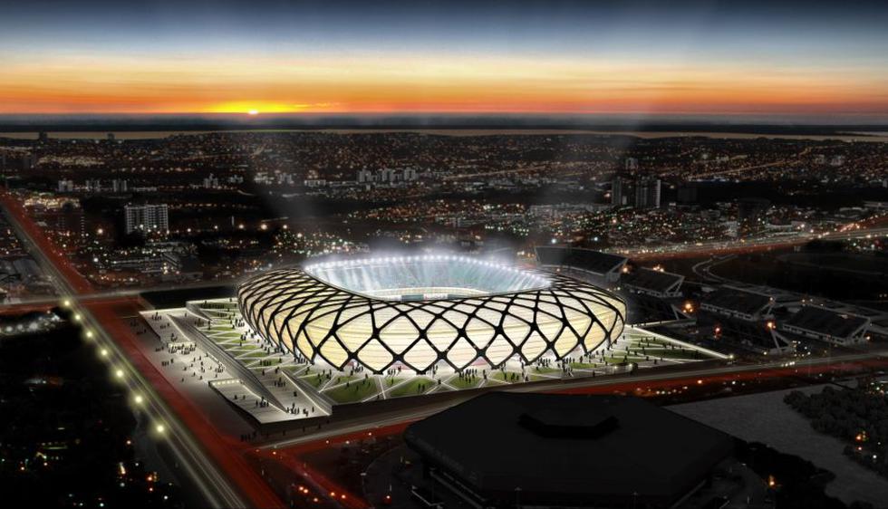 Los estadios Maracaná, Amazonía, Pernambuco, Estadio Nacional de Brasilia y Beira Río, que albergarán 28 de los 64 partidos de Brasil 2014, contarán con la última tecnología en iluminación. (Internet)