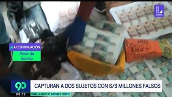 Los billetes falsos estaban a punto de ser cortados y distribuidos en Lima. (Foto: Latina)