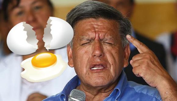 César Acuña: En Huanta le lanzaron huevos al candidato de Alianza para el Progreso.
