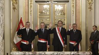 Martín Vizcarra tomó juramento a nuevos ministros de Defensa y de Cultura