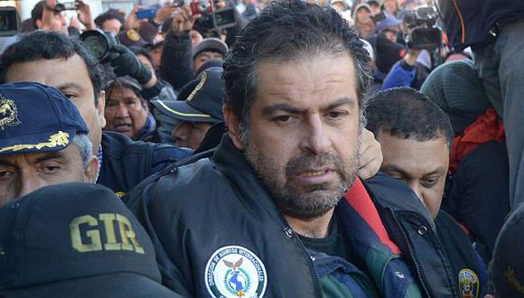 Martín Belaunde Lossio admitió que pagó para que lo ayuden a huir, según ministro de Gobierno de Bolivia. (AFP)