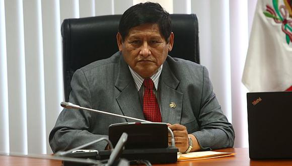 Juan Pari, vocero de Dignidad y Democracia, señaló que votarán a favor de la censura de premier Ana Jara. (Rafael Cornejo)