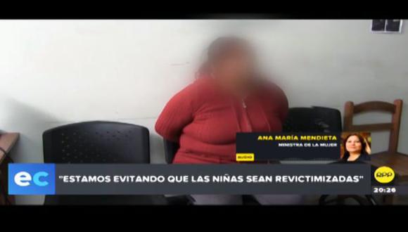 Danyk Farfán Retto, la mujer acusada de violar de sus hijas en Huarmey, fue capturada esta mañana en Cusco. (Video: RPP)
