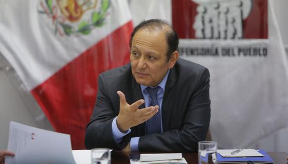 Defensor del Pueblo:&quot;El Estado no ha hecho nada efectivo en la lucha contra la corrupción&quot;. (Perú21/Luis Centurión)