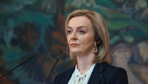 Esta fotografía muestra a la secretaria de Relaciones Exteriores británica, Liz Truss. (Foto: RUSSIAN FOREIGN MINISTRY / AFP)