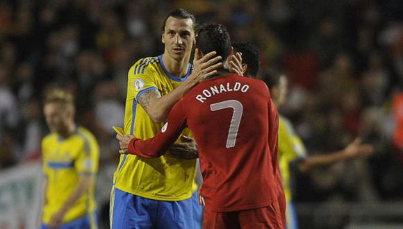 Cristiano Ronaldo y Zlatan Ibrahimovic son inmortales, según el entrenador Carlo Ancelotti. (Foto: AFP)