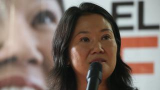 Keiko Fujimori asegura queno la motiva ningún "tipo de cálculo político"