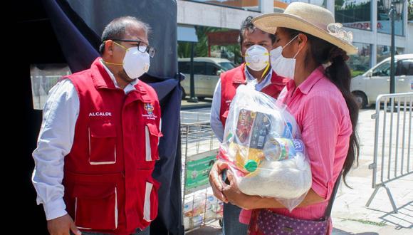 Arequipa. Alcalde Omar Candia anuncia reparto de canastas a 20 mil familias vulnerables.