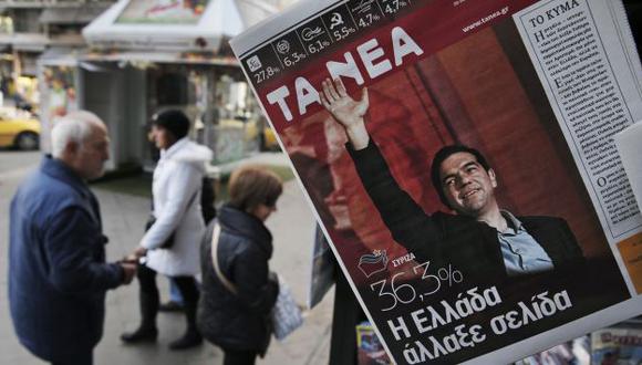 Syriza ganó con el 36.3% de los votos. (AP)