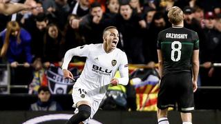 Valencia venció 2-1 al Krasnodar por los octavos de final de la Europa League