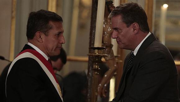 Ollanta Humala sigue apoyando a Daniel Figallo. (Martin Pauca)