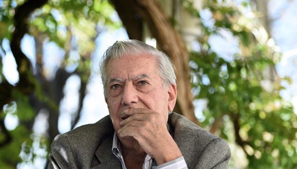 Mario Vargas Llosa en octubre de 2014 , durante una conferencia de prensa al sur de Francia. Foto: AFP