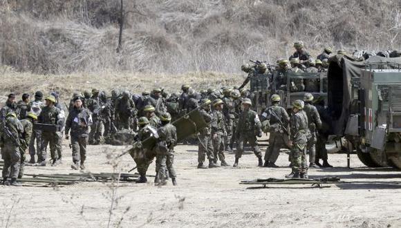 Aunque no se ha reportado ninguna acción militar, las tropas de Corea del Sur se encuentran en estado de vigilancia. (AP)