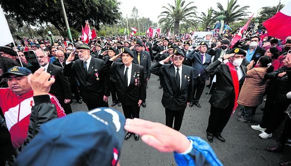 Comandos Chavín de Huántar realizaron desfile en las inmediaciones del Pentagonito. (Foto: @photo.gec/Lenin Tadeo)