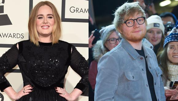 Adele y Ed Sheeran los artistas de mayor éxito comercial en la última década. (Foto: AFP)