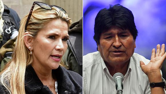 Evo Morales no puede postular a las próximas elecciones, pero su partido sí, indicó la presidenta interina de Bolivia, Jeanine Anez. (Foto: AFP/Producción)