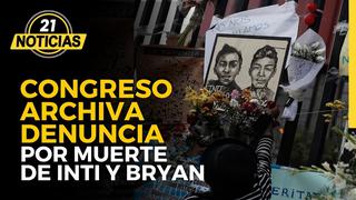 Congreso archiva denuncia contra Manuel Merino por muerte de Inti y Bryan