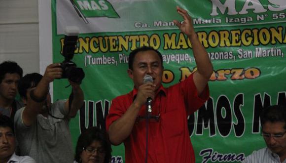 Gregorio Santos, candidato presidencial del Movimiento de Afirmación Social. (Fabiola Valle)