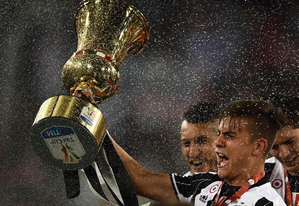Juventus venció 1-0 al Milan y se proclamó campeón de la Copa Italia. (AFP)