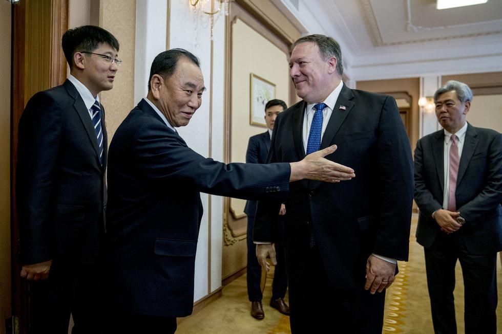El secretario de Estado estadounidense, Mike Pompeo, inició una visita a Corea del Norte para hablar de la desnuclearización. (Reuters)