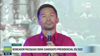 Many Pacquiao anuncia su candidatura a la presidencia y promete crear “mega cárcel” para corruptos