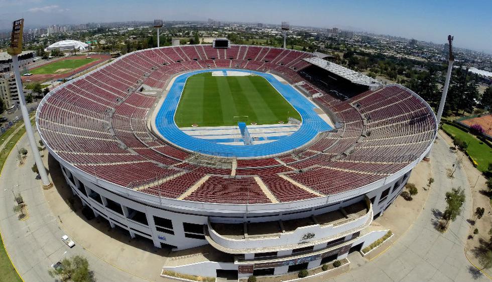 El Estadio Nacional, situado en la capital chilena de Santiago, cuenta con una capacidad de 48 mil espectadores, y será la sede de la esperada final. (AFP)
