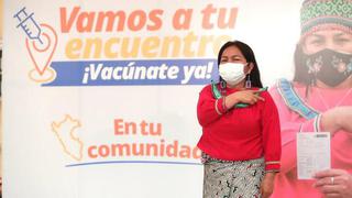 Vacunación contra COVID-19 en comunidades indígenas y afroperuanos supera las 442 mil dosis 
