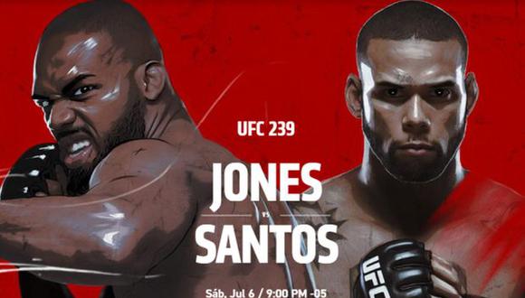 Jones vs. Santos y Holm vs. Nunes son las peleas más esperadas del UFC 239. (Foto: UFC)