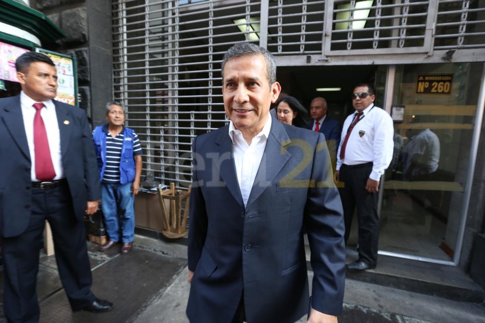 El ex presidente Ollanta Humala y su esposa Nadine Heredia acudieron juntos a la Fiscalía de Lavado de Activos. (Violeta Ayasta/GEC)