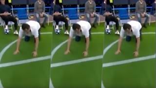 Conductor español se tira al suelo para 'alabar' a Messi, pero no era lo que pensaban [VIDEO]