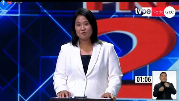 Keiko Fujimori participa en primera fecha de los debates del JNE