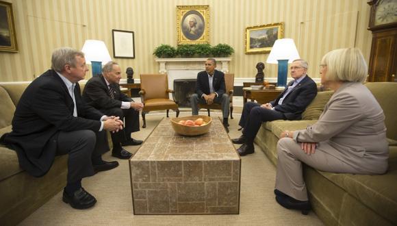 TENSA ESPERA. Presidente Obama no se reunió con senadores para darles más tiempo para negociar. (Reuters)