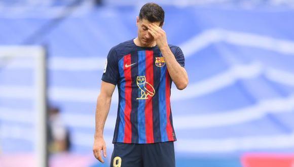 Lewandowski se perderá tres partidos con Barcelona por sanción. (Foto: AFP)