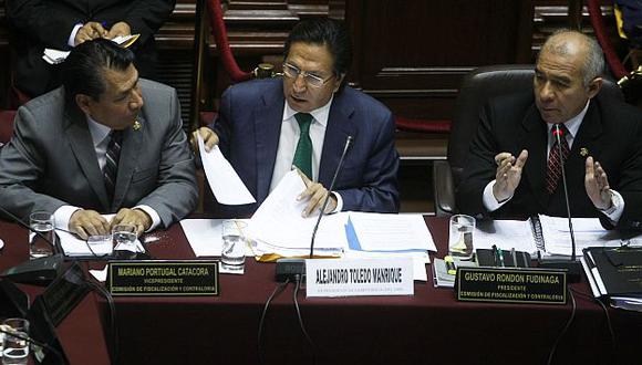 Toledo en la Comisión de Fiscalización. (Mario Zapata)