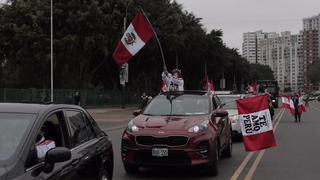 Fuerza Popular: simpatizantes se movilizaron en caravana por diferentes calles de Lima