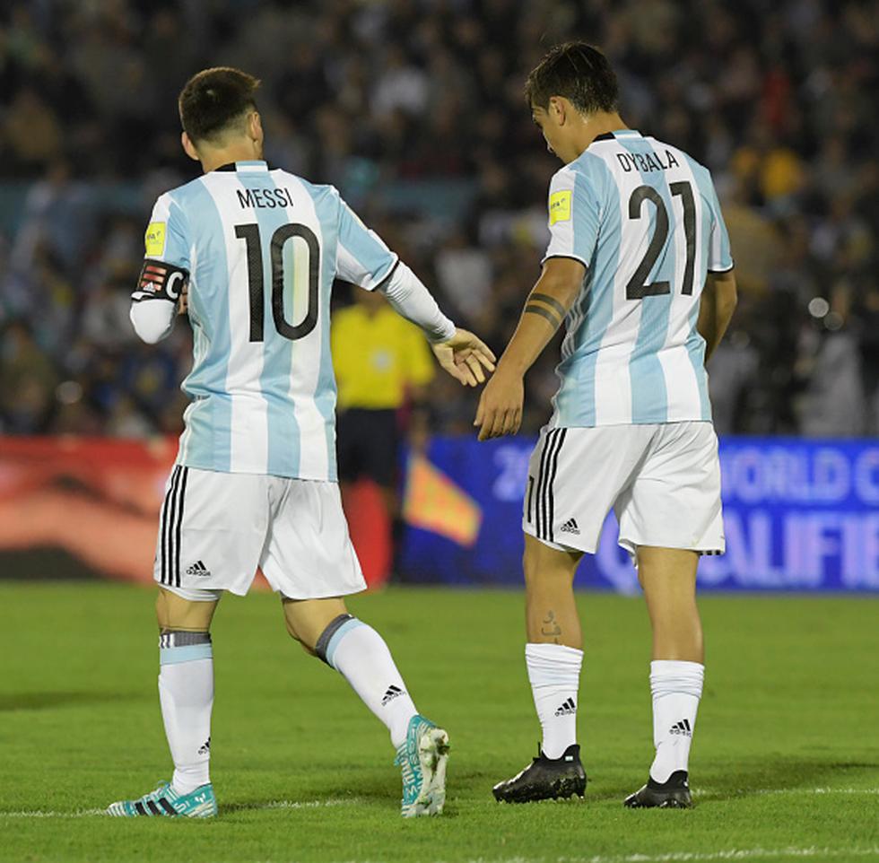 Lionel Messi y Paulo Dybala. (Getty Images)