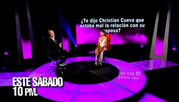 Shirley Arica asegura en “El valor de la verdad” que Christian Cueva se “puso faltoso” con ella y la insultó. (Foto: Captura de video)