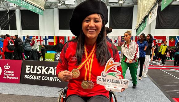 Pilar Jáuregui acaba de llegar de España con 3 medallas más para el país./ Foto: Difusión