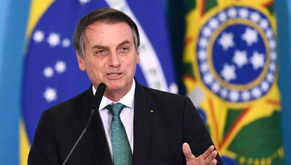 "La fama de Brasil y la mía son pésimas en el exterior, viendo las etiquetas que me ponen. Y esas etiquetas tienen que ser, poco a poco, combatidas con la verdad", dijo el presidente Bolsonaro. (Foto: AFP)