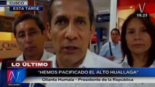Ollanta Humala: "Yo no voy a contestar críticas de candidatos, no estoy en campaña" [Video]