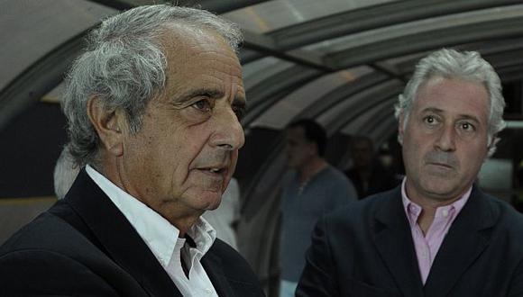 Rodolfo D\'Onofrio, presidente de River Plate, acusó a la Conmebol por no dejar ingresar a Marcelo Gallardo al vestuario durante el partido con Juan Aurcih por la Copa Libertadores. (AFP)