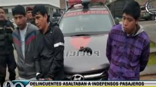 San Juan de Lurigancho: Cae banda que asaltaba con falso taxi-colectivo