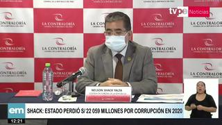 Nelson Shack: El Estado Peruano perdió más de 22 mil millones de soles por la corrupción en 2020