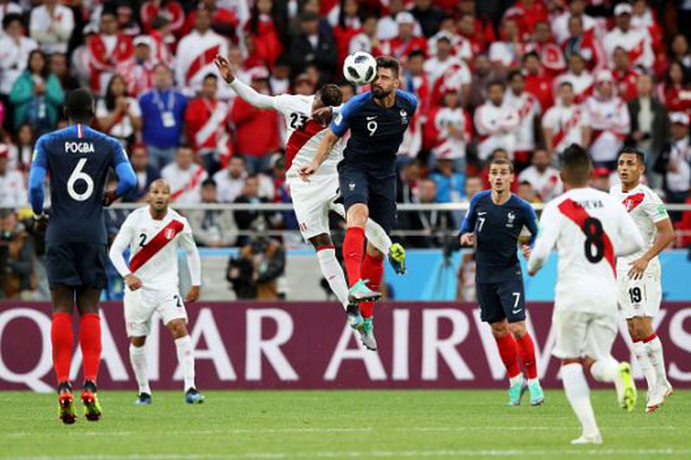 Perú cae 1-0 ante Francia. (GETTY)