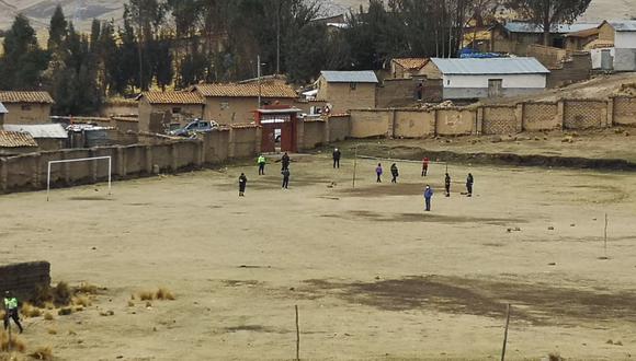 Intervienen a personas que participaban de un campeonato de fútbol (Foto: Municipalidad Huancavelica).